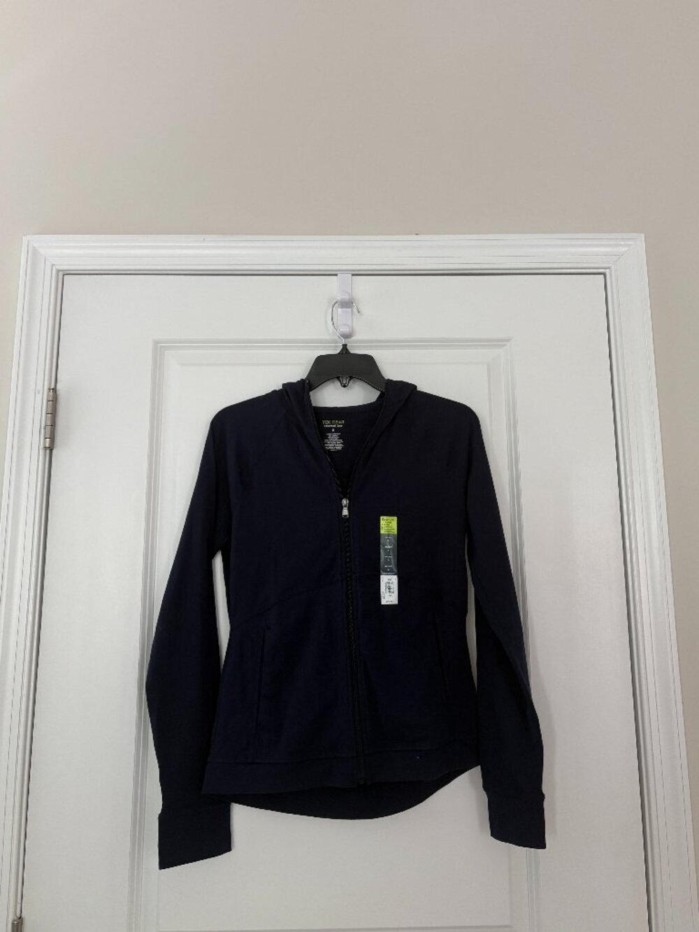 Tek Gear Women's Genuine Navy Essential Full-Zip Jacket Hoodie Size Small